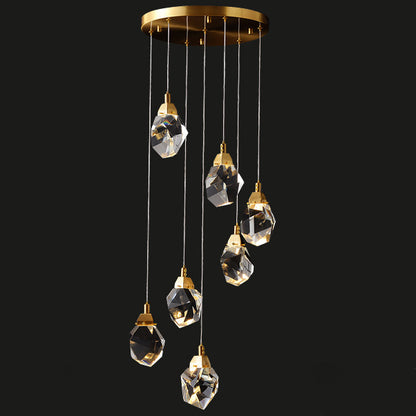 WOMO Rock Crystal Rain Chandelier-WM2189