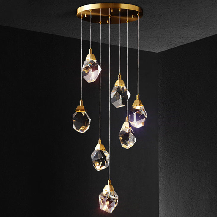 WOMO Rock Crystal Rain Chandelier-WM2189