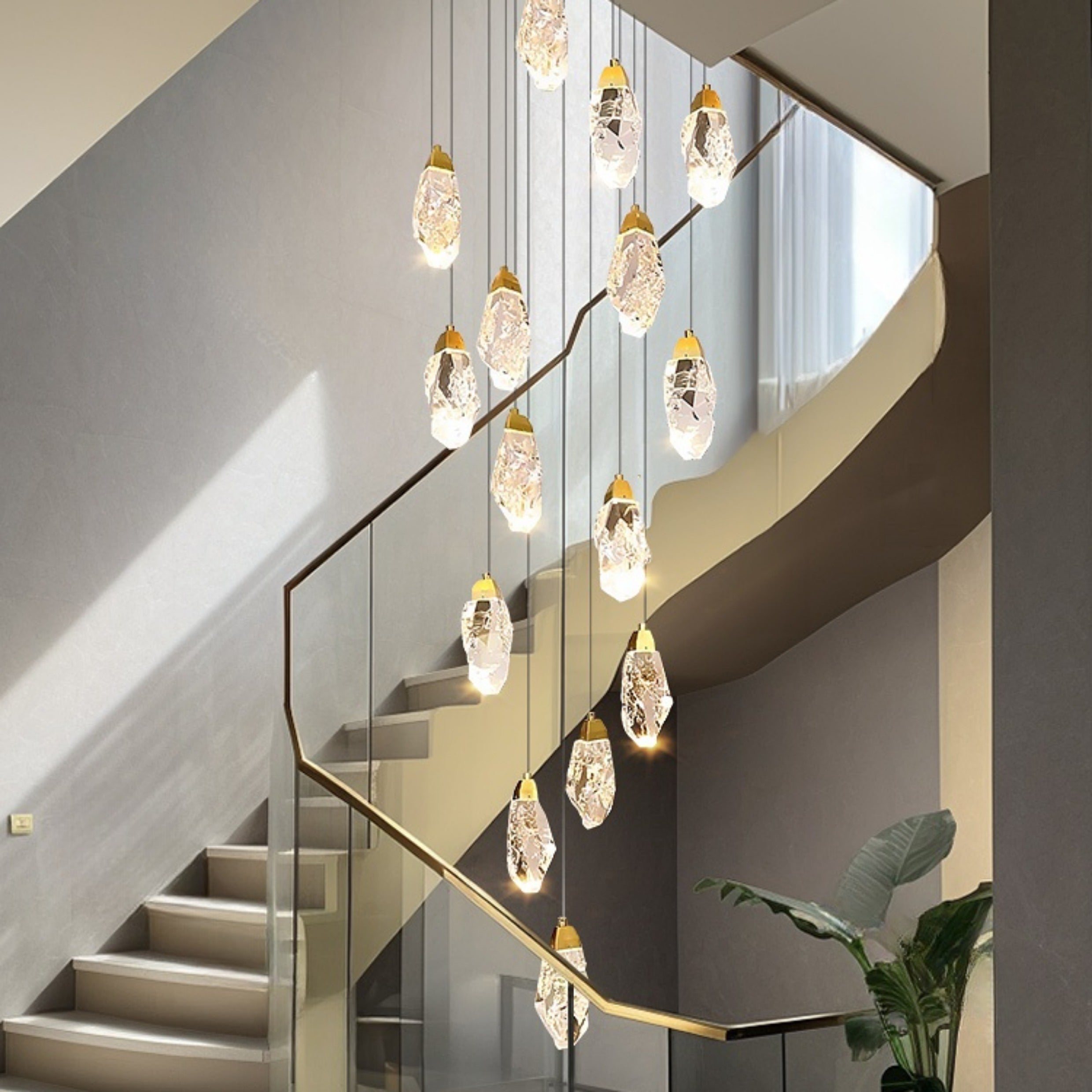 WOMO Crystal Raindrop Chandelier-WM3053