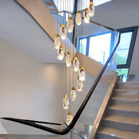 WOMO Crystal Raindrop Chandelier-WM3053