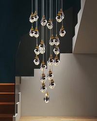 WOMO Rock Crystal Rain Chandelier-WM2189