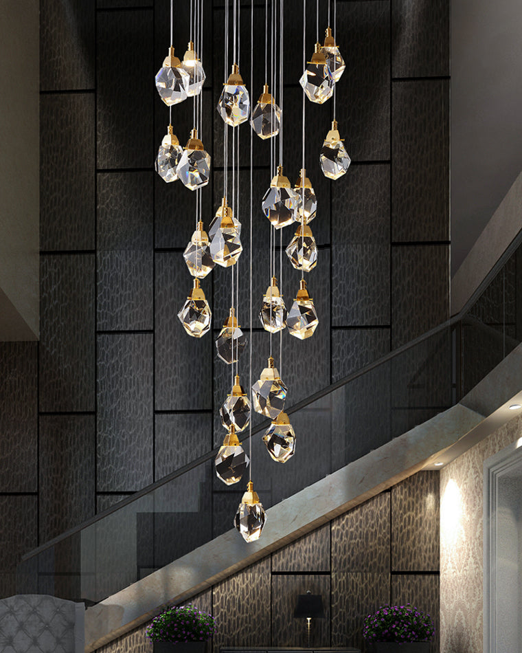 WOMO Rock Crystal Rain Chandelier-WM2189