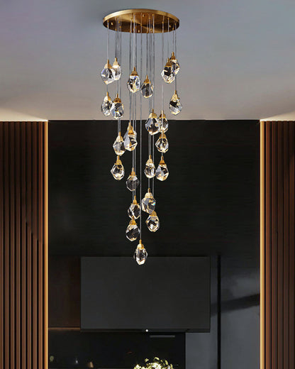 WOMO Rock Crystal Rain Chandelier-WM2189