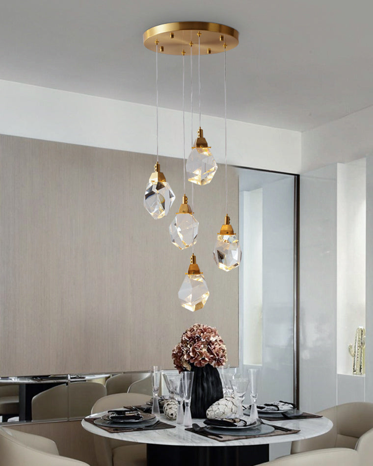 WOMO Rock Crystal Rain Chandelier-WM2189