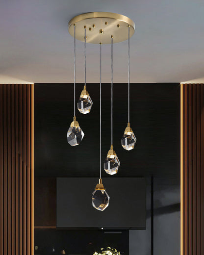 WOMO Rock Crystal Rain Chandelier-WM2189