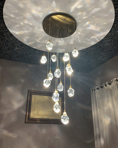 WOMO Rock Crystal Rain Chandelier-WM2189