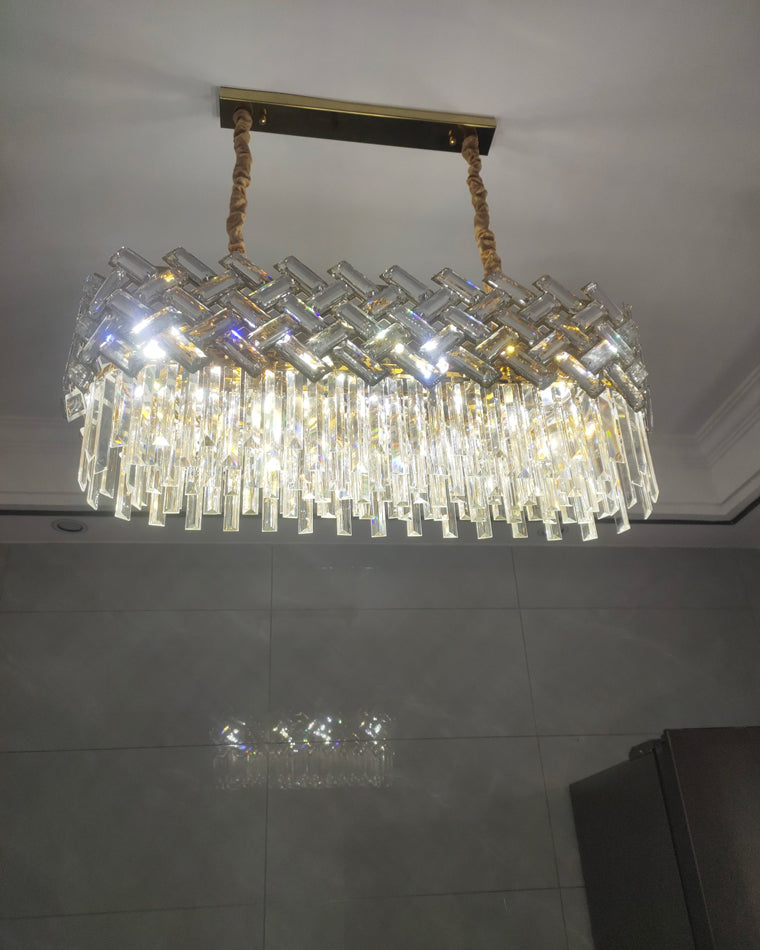 WOMO Shield Crystal Round Chandelier-WM2190