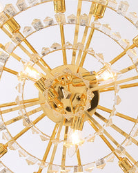 WOMO Shield Crystal Round Chandelier-WM2190