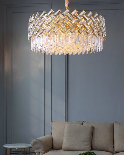 WOMO Shield Crystal Round Chandelier-WM2190