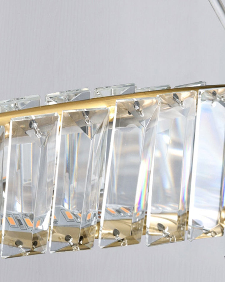 WOMO Möbius Crystal Prism Circular Chandelier-WM2191