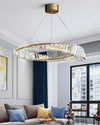 WOMO Möbius Crystal Prism Circular Chandelier-WM2191 thumbnail