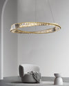 WOMO Möbius Crystal Prism Circular Chandelier-WM2191 thumbnail