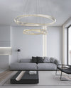 WOMO Möbius Crystal Prism Circular Chandelier-WM2191 thumbnail