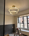 WOMO Möbius Crystal Prism Circular Chandelier-WM2191 thumbnail