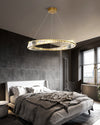 WOMO Möbius Crystal Prism Circular Chandelier-WM2191 thumbnail