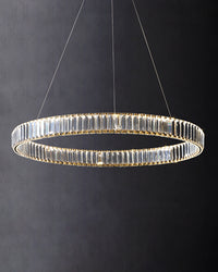 WOMO 2 Tier Circular Crystal Chandelier-WM2192