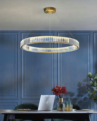 WOMO 2 Tier Circular Crystal Chandelier-WM2192