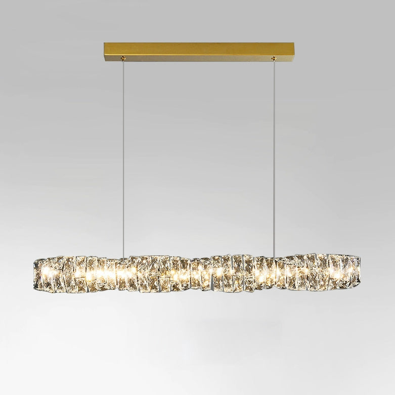 WOMO Twist Linear Crystal Chandelier-WM2193