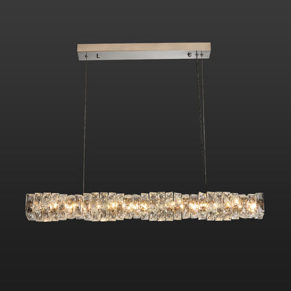 WOMO Twist Linear Crystal Chandelier-WM2193