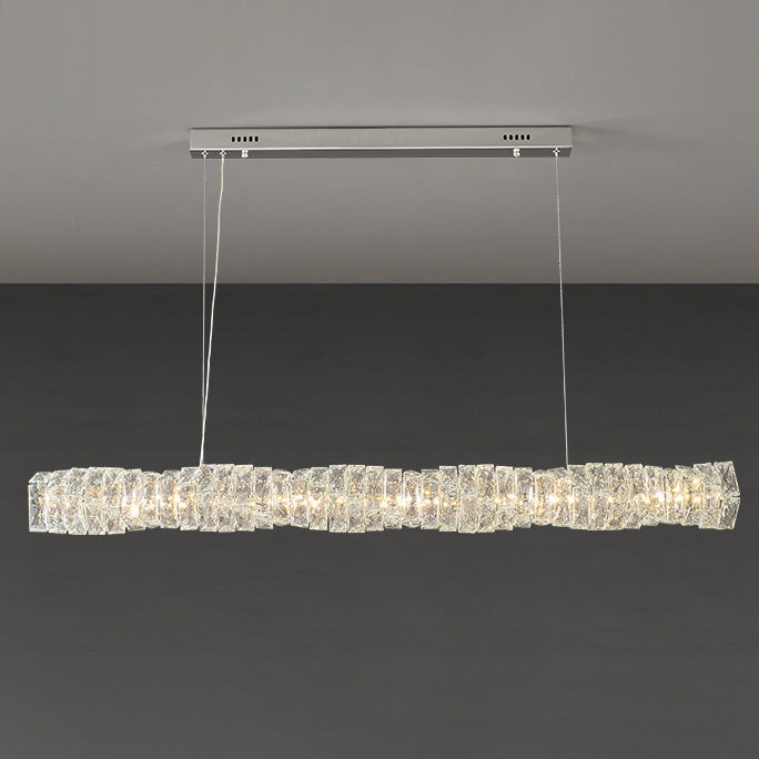 WOMO Twist Linear Crystal Chandelier-WM2193