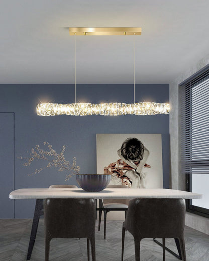 WOMO Twist Linear Crystal Chandelier-WM2193