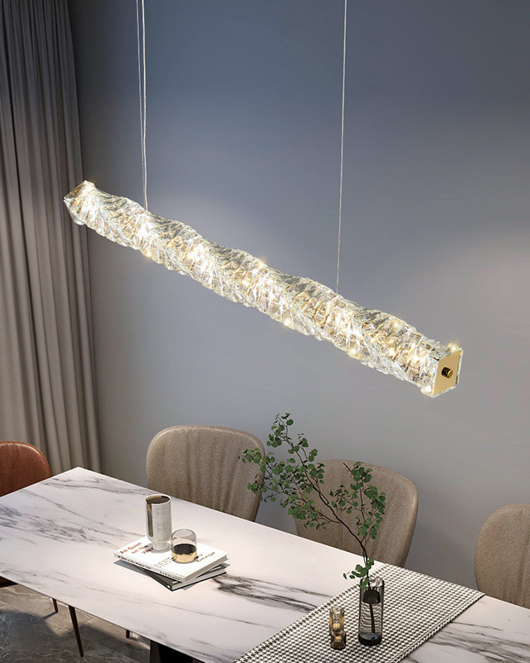 WOMO Twist Linear Crystal Chandelier-WM2193