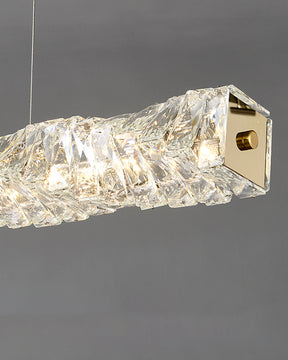 WOMO Twist Linear Crystal Chandelier-WM2193