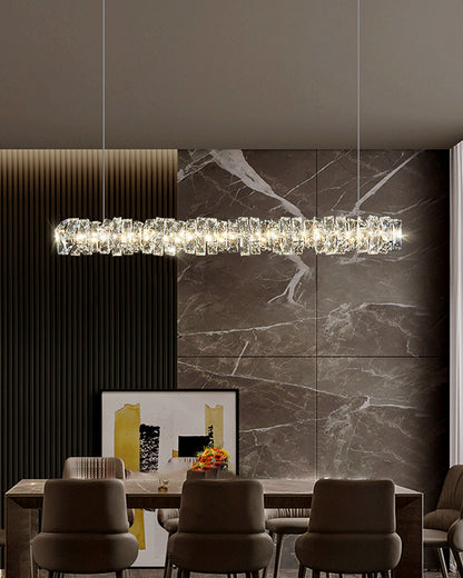 WOMO Twist Linear Crystal Chandelier-WM2193