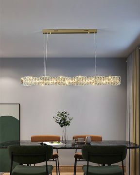 WOMO Twist Linear Crystal Chandelier-WM2193