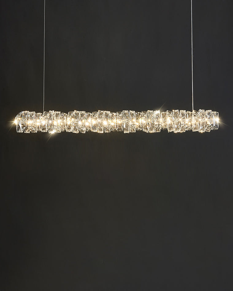 WOMO Twist Linear Crystal Chandelier-WM2193