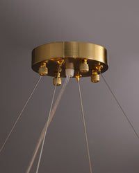 WOMO Frosted Glass Feather Chandelier-WM2196