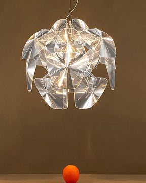 WOMO Mirrored Lucite Chandelier-WM2197