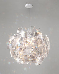 WOMO Mirrored Lucite Chandelier-WM2197