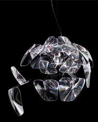 WOMO Mirrored Lucite Chandelier-WM2197