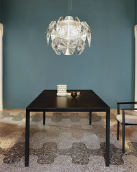 WOMO Mirrored Lucite Chandelier-WM2197