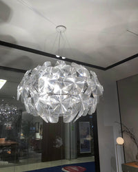 WOMO Mirrored Lucite Chandelier-WM2197
