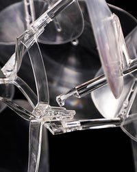 WOMO Mirrored Lucite Chandelier-WM2197