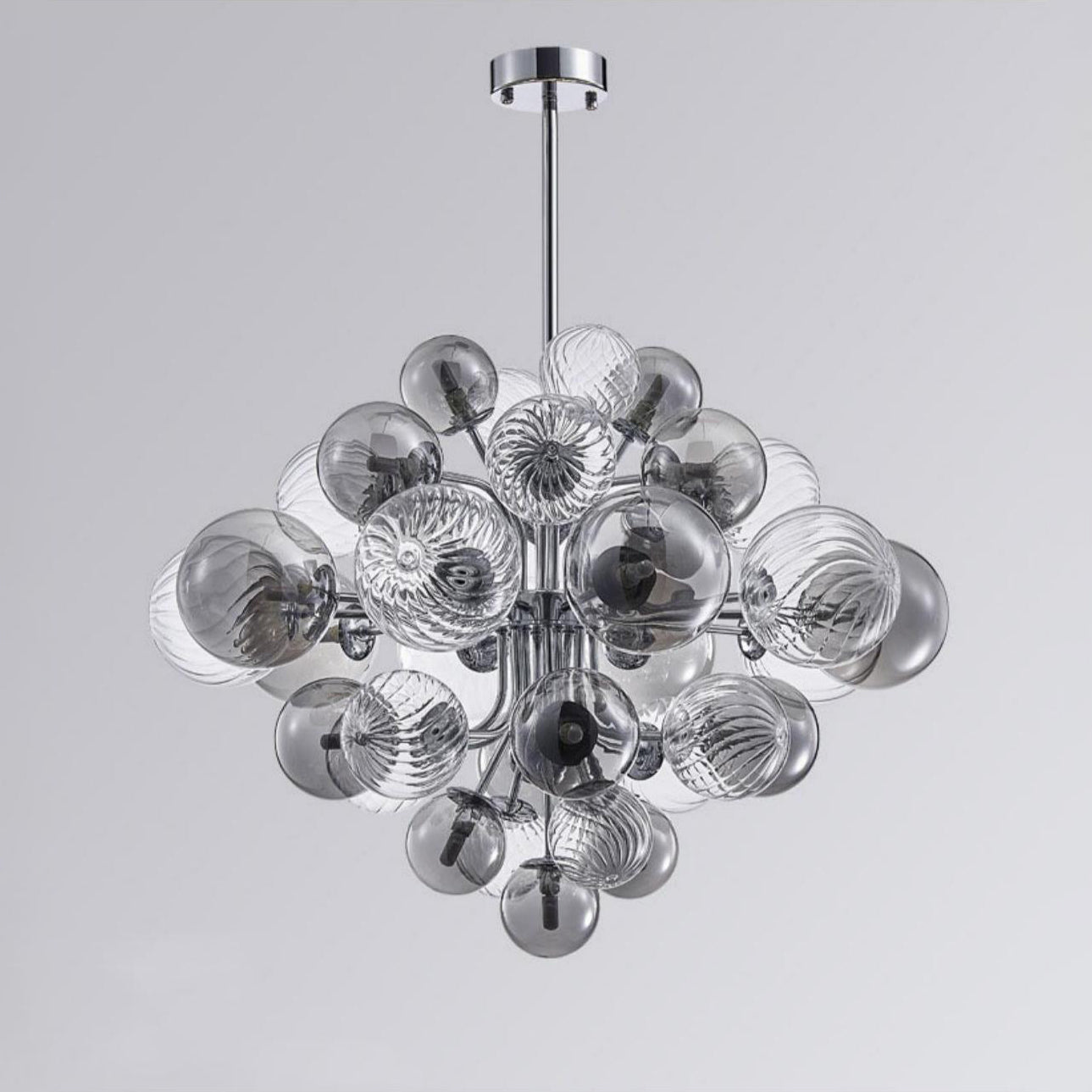 WOMO Smoked Glass Bubble Chandelier-WM2198