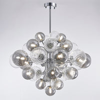 WOMO Smoked Glass Bubble Chandelier-WM2198