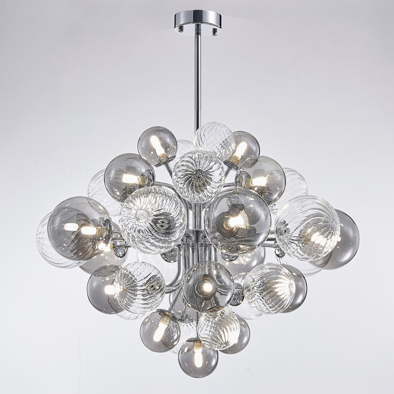 WOMO Smoked Glass Bubble Chandelier-WM2198