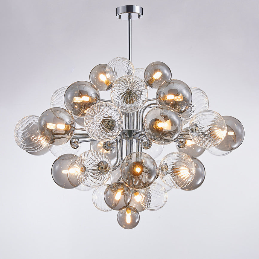 WOMO Smoked Glass Bubble Chandelier-WM2198
