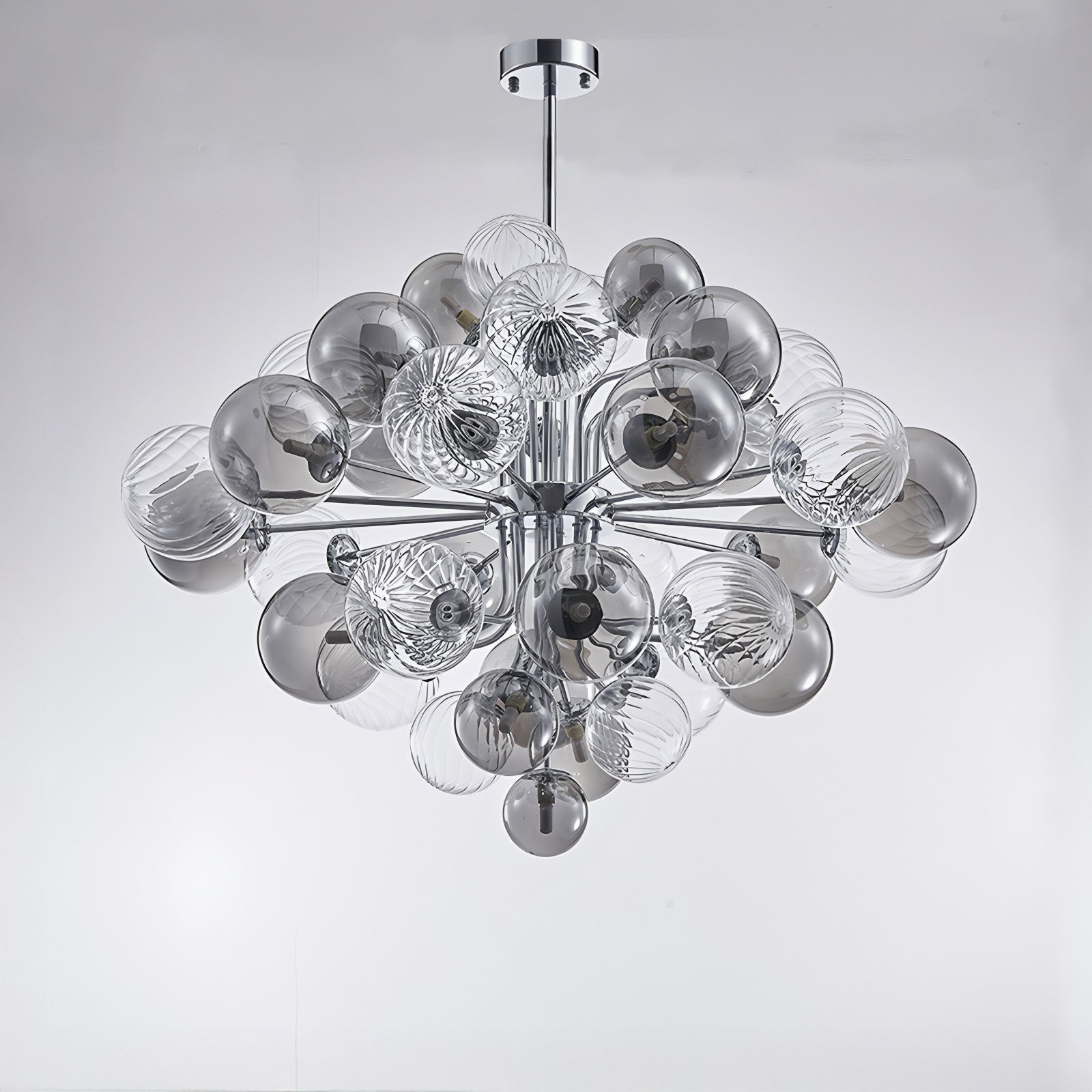 WOMO Smoked Glass Bubble Chandelier-WM2198