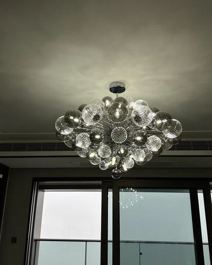 WOMO Smoked Glass Bubble Chandelier-WM2198