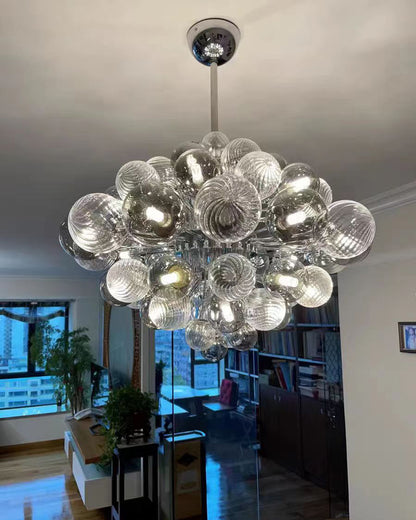 WOMO Smoked Glass Bubble Chandelier-WM2198