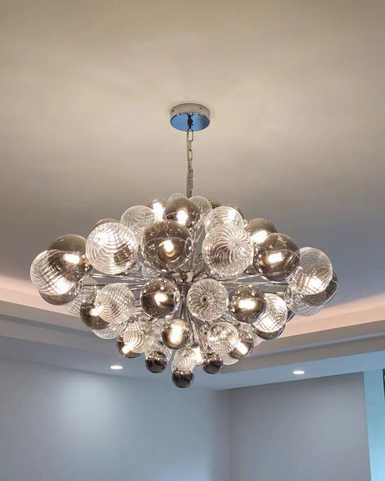 WOMO Smoked Glass Bubble Chandelier-WM2198