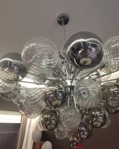 WOMO Smoked Glass Bubble Chandelier-WM2198