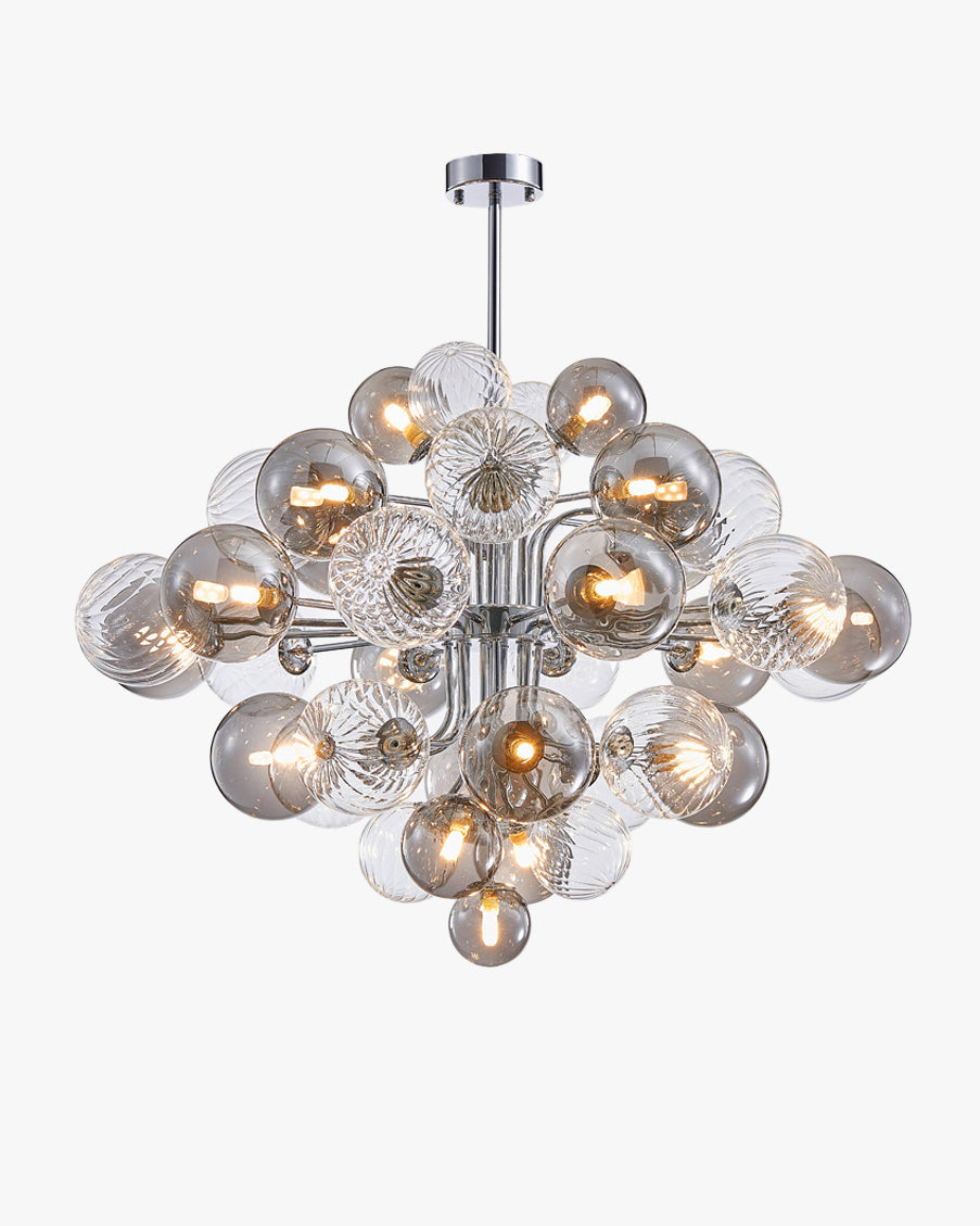 WOMO Smoked Glass Bubble Chandelier-WM2198