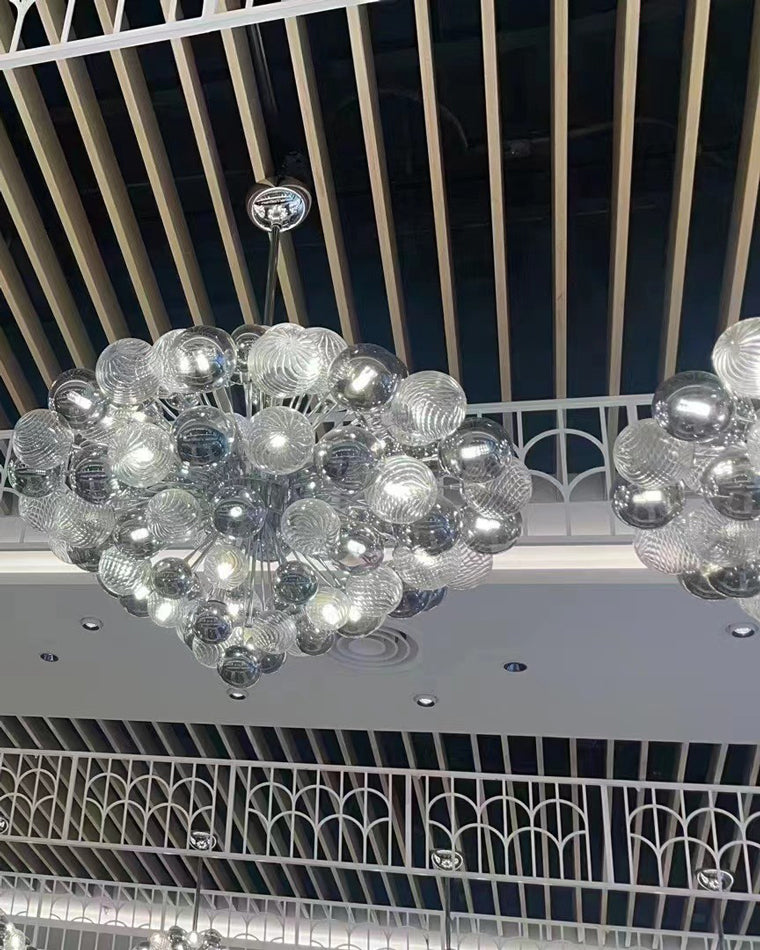 WOMO Smoked Glass Bubble Chandelier-WM2198