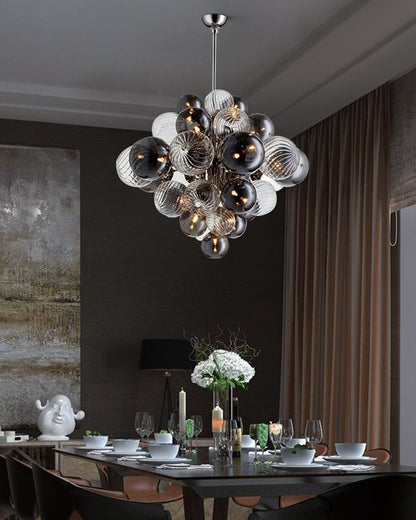 WOMO Smoked Glass Bubble Chandelier-WM2198