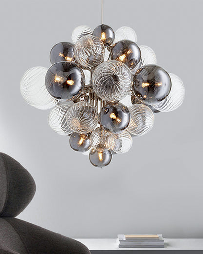 WOMO Smoked Glass Bubble Chandelier-WM2198